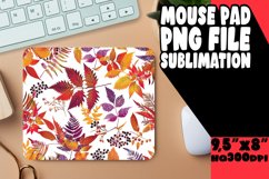 Elegant Watercolor Autumn Leaves Mouse Pad Art Product Image 1
