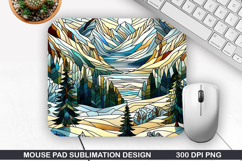 Christmas Tree Mouse Pad Sublimation,Christmas Mouse Pad PNG Product Image 1