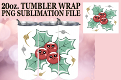Cozy Sublimation 20oz tumbler wrap, Cute Christmas Product Image 1