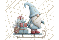 Cozy Winter Gnome Clipart PNG, Christmas Gnome Clip Art Product Image 2