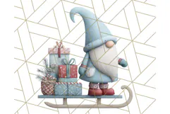 Cozy Winter Gnome Clipart PNG, Christmas Gnome Clip Art Product Image 2