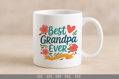 Best Grandpa Ever SVG - Funny Grandpa Quote Design Product Image 3