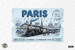 Old Train Travel PNG illustrations Product Image 1