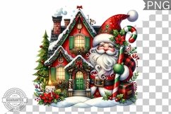 Christmas Santa Sublimation - Clipart PNG Design Product Image 1