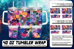 Spring Bloom 3D Floral Tumbler Wrap 40oz Product Image 1