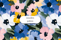 Colorful Abstract Floral Seamless Pattern Product Image 1