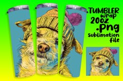 Color Splash Dog Tumbler Wrap Product Image 1