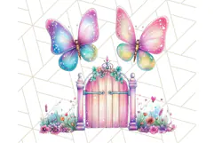 Pastel Fairy Clip Art PNG With Glitter, Rainbow Fairy Png Product Image 2