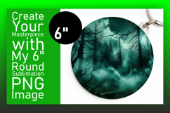 Artistic Round Design Sublimation PNG , Horror Halloween Product Image 1