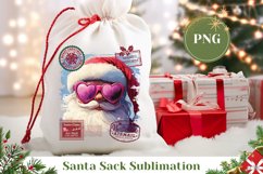 Cartoon Santa Claus Santa Sack, Christmas Gift Bag Design Product Image 1