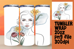 SLEEK 20oz Tumbler Design , Beauty Woman Product Image 1