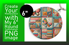 Elegant Round Design for Sublimation , Patchwork Product Image 1
