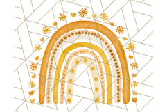 Boho Rainbow PNG Clipart, Earthy Arches &amp; Minimal Shapes Product Image 2