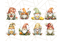 Summer Garden Gnomes Clipart PNG, Summer Country Gnomes Png Product Image 6