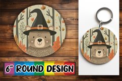 Boho Animal Round Design Halloween Keychain Product Image 1