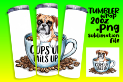 GORGEOUS 20oz Sublimation Template , Coffee Dog Product Image 1