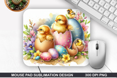 Chicks Mouse Pad Sublimation, Animals Mouse Pad PNG Design Product Image 1