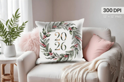 Happy New Year PNG Pillow, Festive New Year's Eve 2026 PNG Product Image 1