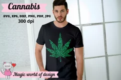Marijuana Mandala svg for cricut, Cannabis Zentangle svg Product Image 2