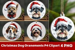 Breeds Of Christmas Dog Ornaments Clipart PNG Product Image 1