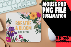 Joyful DESK MAT Creative Design, Flower Quote Product Image 1