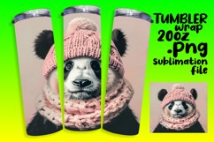 Winter Wildlife Tumbler Wrap Design 20oz Product Image 1