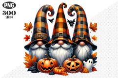 Halloween Gnomes Sublimation - Clipart PNG Design Product Image 1