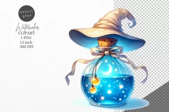Halloween clipart, Potion bottle clipart, Kids Halloween Product Image 1
