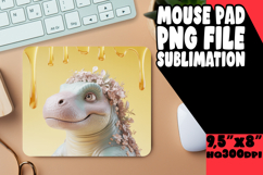 Bright MOUSE PAD Inspirational Design, Cute Dino Product Image 1
