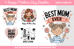 Floral Mama Mom Sublimation PNG Product Image 1