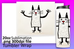 Tumbler Time with Cats: Whimsical Artistry Product Image 1
