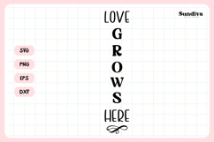 Porch Sign Saying SVG | Love Grows Here Product Image 3
