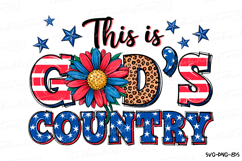 This is God&#039;s country Svg | 4th of July Svg | Svg Cut File Product Image 1