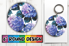 Enchanted Circle Keychain, Flower Pattern Product Image 1