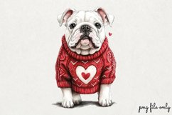Red Valentines Day Clipart PNG Product Image 1