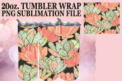 RADIANT ENCOUNTERS 20oz TUMBLER WRAP, Flower Pattern Product Image 1