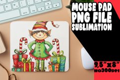 Vibrant Mouse Pad Sublimation Design, Xmas Product Image 1