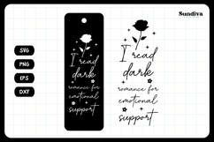 Dark Romance Bookmark Saying SVG | Dark Romance For Support Product Image 3