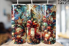 Watercolor Christmas Tumbler Wrap - High Quality 300 Dpi Product Image 1