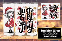 ARTISTIC 20oz Tumbler Design for Gifts , Just A Girl Product Image 1