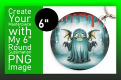 Creative Round Design for Keychains , Halloween Product Image 1