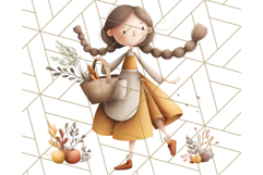 Cottagecore Halloween Clipart Cozy PNG, Autumn Fall Png Product Image 2