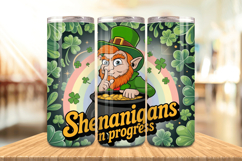 Shenanigans in Progress Tumbler Wrap PNG Sublimation Design Product Image 1