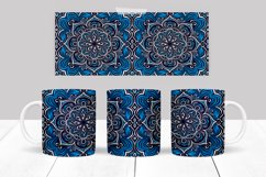 Oriental Mandala Mug Wrap Sublimation Design 15 oz Product Image 4