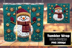 20oz Tumbler Graphic for Sublimation , Snowman Product Image 1