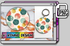 Floral Delights: Round Pattern Coasters Product Image 1