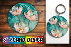 Sublimation Springtime Splendor Round Design PNG Product Image 1