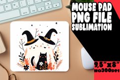 Watercolor Halloween Mouse Pad Ghosts PNG Product Image 1