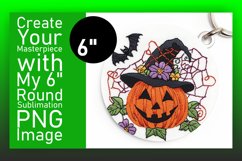 Dynamic Round Design Car Coaster PNG , Halloween Product Image 1
