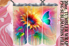 Playful Moments 20oz tumbler wrap, Butterfly Product Image 1